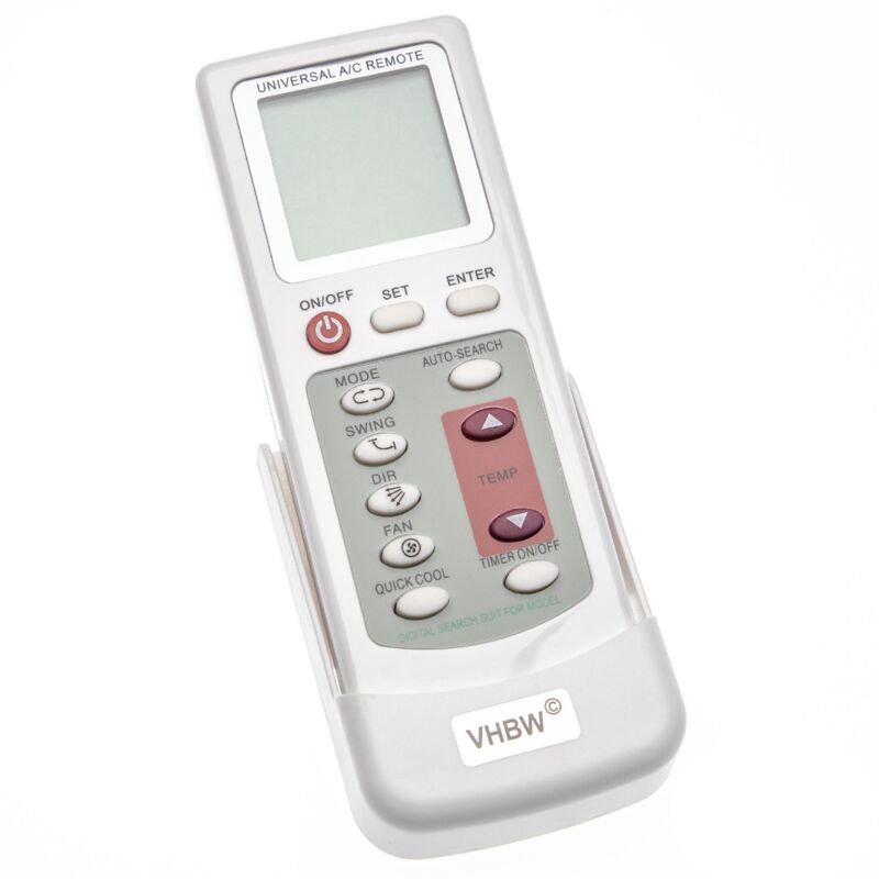 foto del prodotto telecomando universale supporto a parete compatibile con electrolux, fujitsu, panasonic, samsung, toshiba, whirlpool ecc...condizionatori d aria
