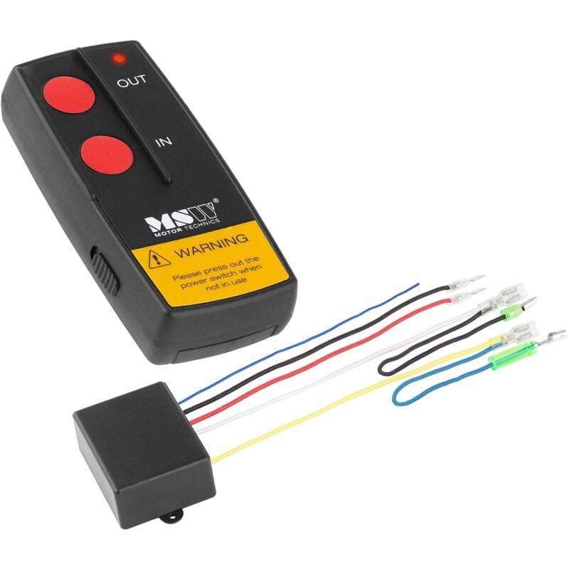 foto del prodotto telecomando wireless per verricello auto, portata 30 m ricevitore msw wr1