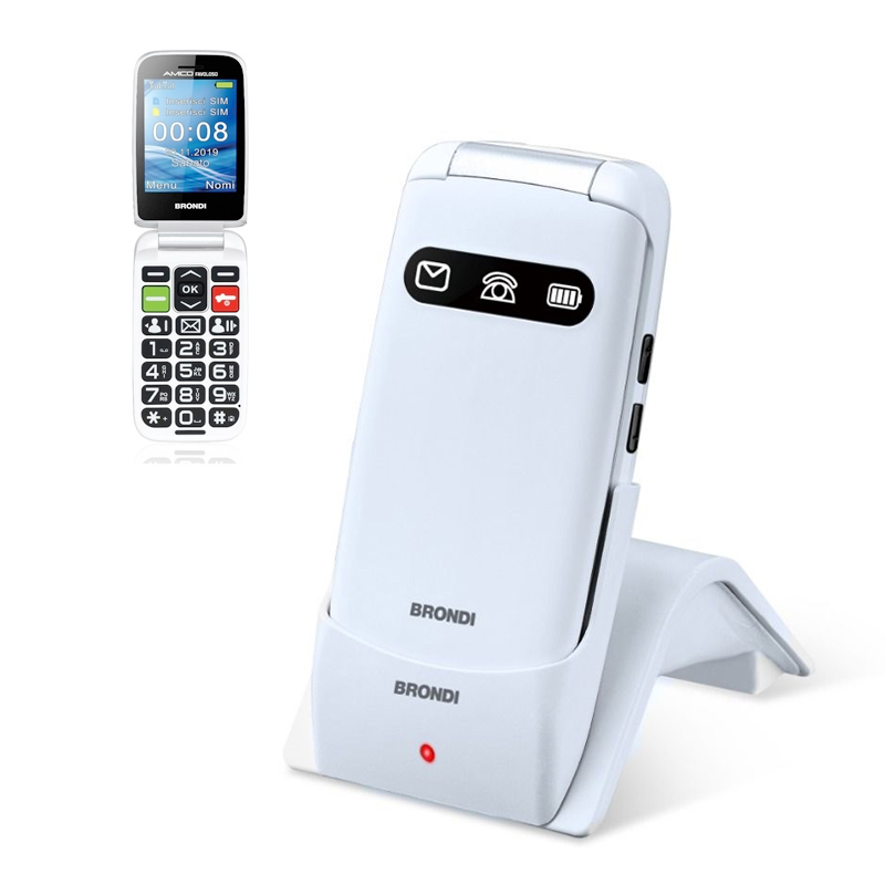 foto del prodotto telefono cellulare bianco amico favolmet bianc