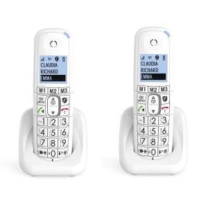 foto del prodotto telefono cordless alcatel xl785 duo white