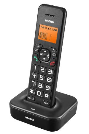 foto del prodotto telefono cordless brondi bravo star nero