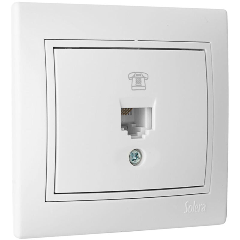 foto del prodotto telefono rj11 inserito europa solera bianco 83x81mm