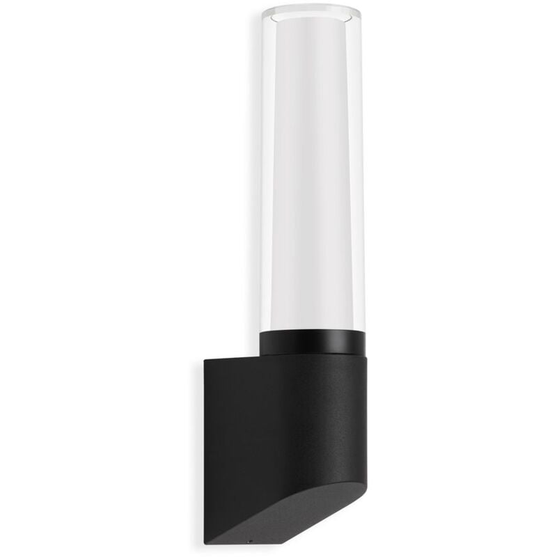 foto del prodotto telefunken lampada da parete esterna a led 4000k ip44 8w nero metallo plastica
