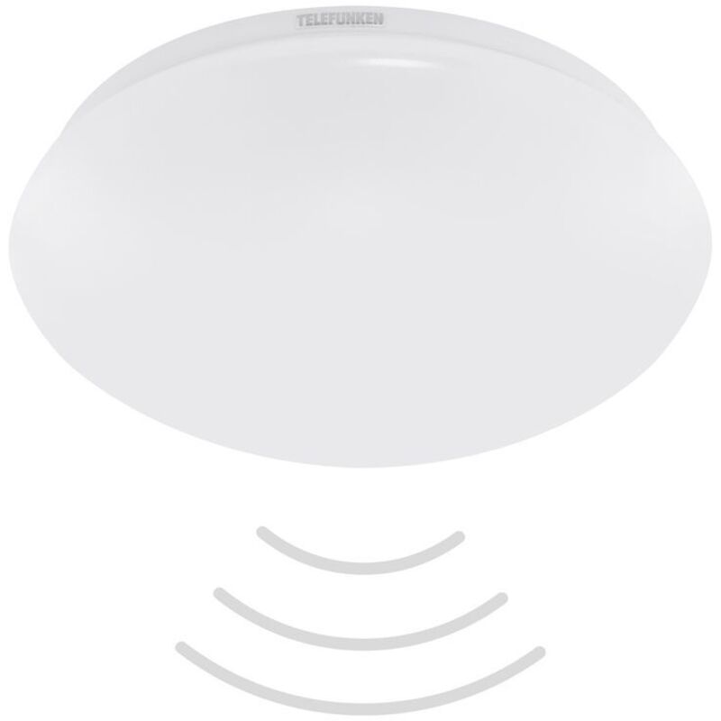 foto del prodotto telefunken lampada da soffitto a led con sensore di movimento e sensore di luce diurna ip44 27,8 cm 15 w