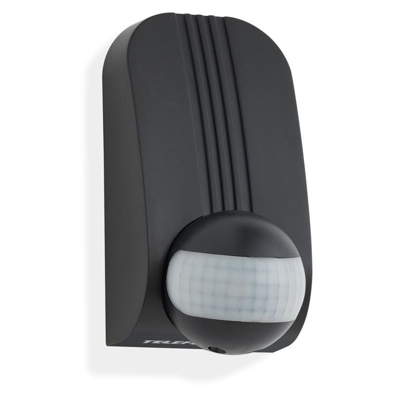 foto del prodotto telefunken rilevatore di movimento supporto angolare 180 ip44 2000w nero plastica