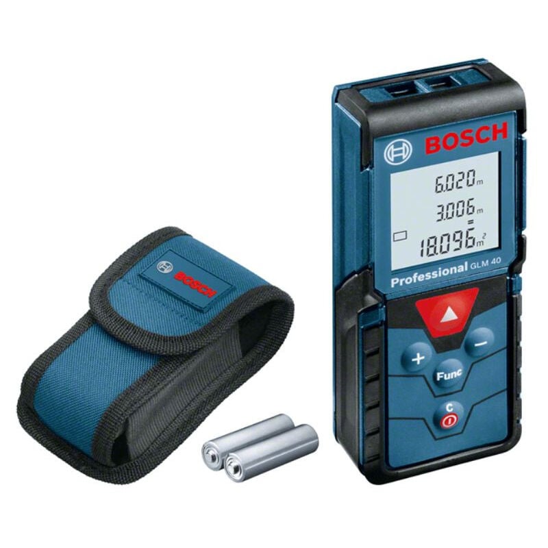 foto del prodotto telemetro laser con portata 40m glm40 bosch 0601072900
