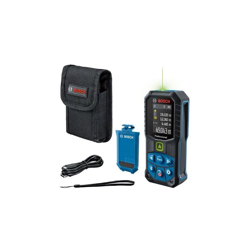 foto del prodotto telemetro laser di portata glm 50 27 cg ba 3.7v 1,0 ah a bosch 50 m 0601072u01