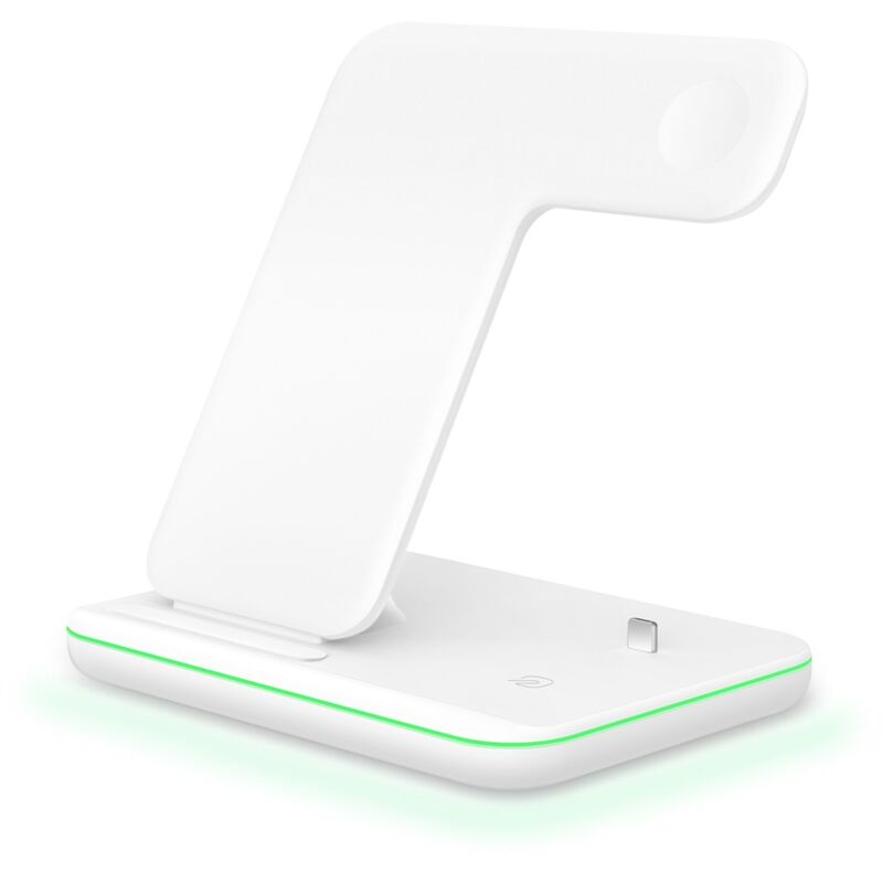 foto del prodotto teleport z5 3 in 1 caricabatterie wireless cavo stazione di ricarica rapida dock compatibile con orologio auricolare supporto di ricarica wireless