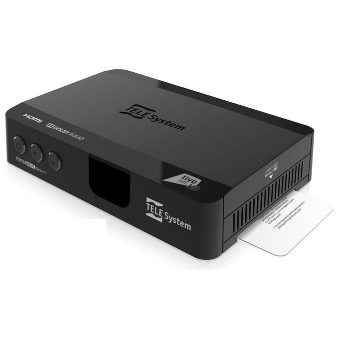 foto del prodotto telesystem decoder digitale terrestre dvb s s2 hevc main10 hd 1080p
