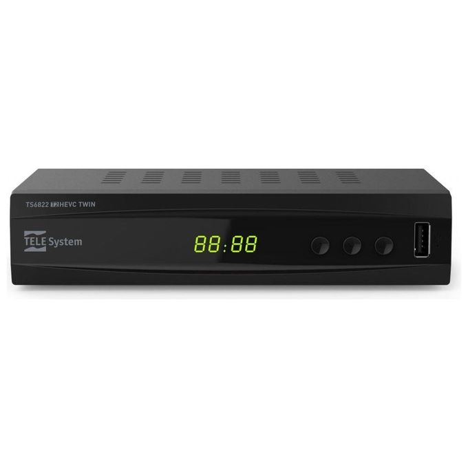 foto del prodotto telesystem decoder digitale terrestre ts6822 twin tuner