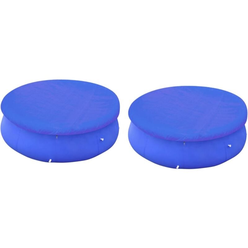 foto del prodotto teli di copertura 2 pz per piscina fuoriterra rotonda 450 457cm vidaxl