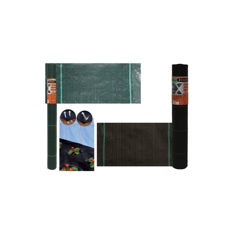 foto del prodotto teli neri rafia per pacciamatura h 3.30 mt.100