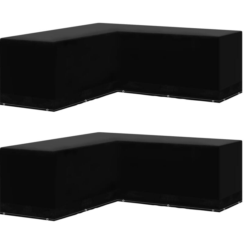 foto del prodotto teli per mobili da giardino 2 pz a l 12 occhielli 250x250x90 cm vidaxl