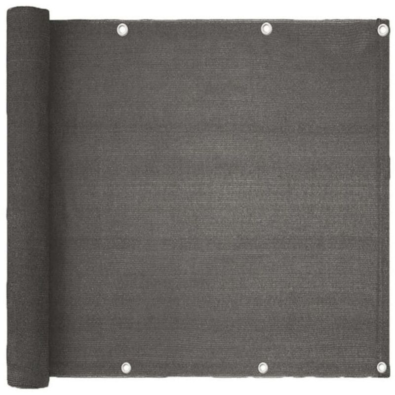 foto del prodotto telo antracite frangivista per balcone anti strappo ombreggiante
