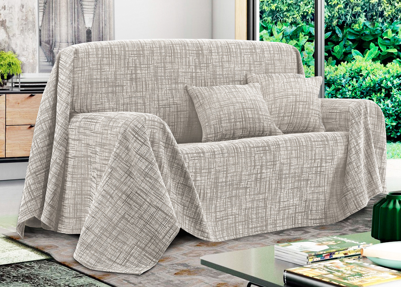 foto del prodotto telo arredo copridivano multiuso copritutto misto cotone modello multirighe 300x260 lino