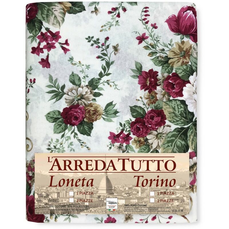 foto del prodotto telo arredo copritutto gran foulard copriletto copridivano tessuto loneta new sanderson rosa 1 piazza