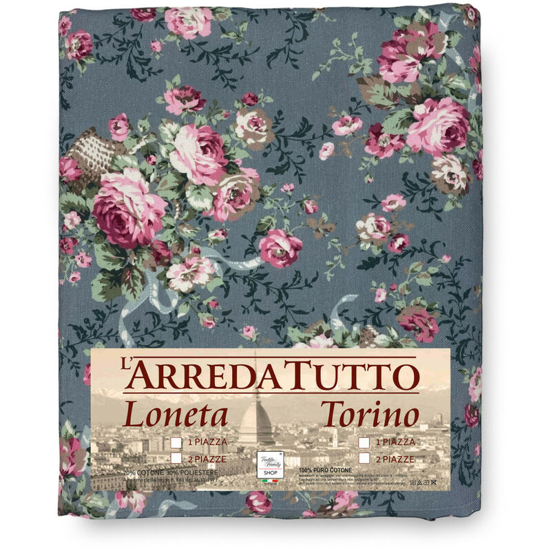 foto del prodotto telo arredo copritutto gran foulard copriletto copridivano tessuto loneta sanderson old british 2 piazze