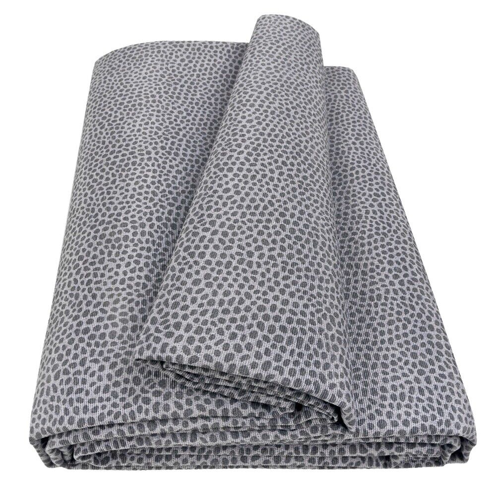foto del prodotto telo arredo cotone maculato multiuso copridivano copritutto coperta picnic grigio 260x280 cm
