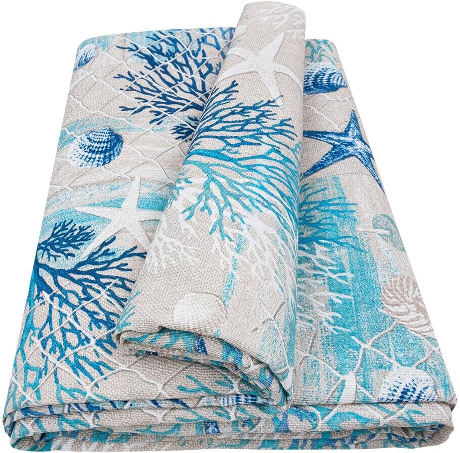 foto del prodotto telo arredo granfoulard 260x280 cm marino copritutto cotone copri divano letto multiuso moderno