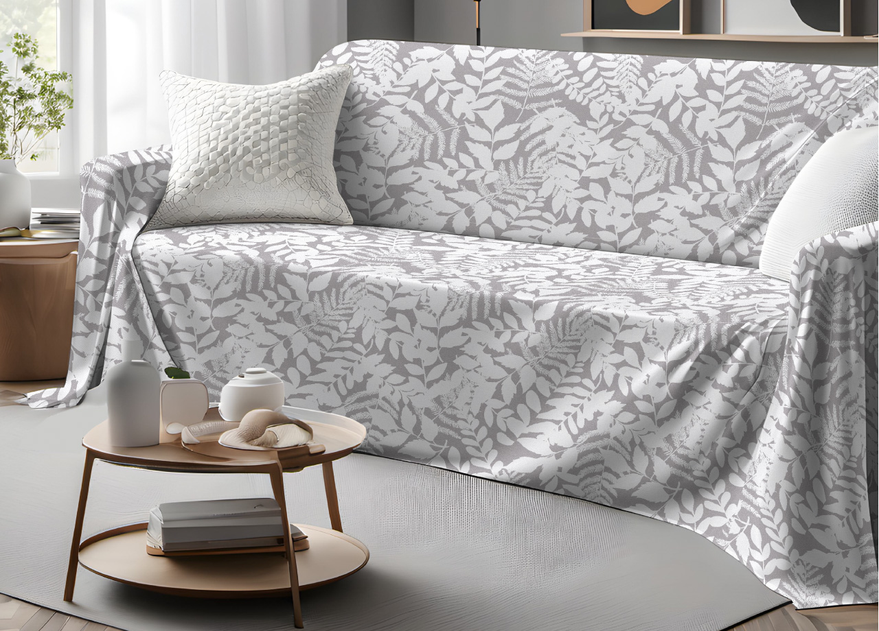 foto del prodotto telo arredo granfoulard copritutto salvadivano 100 cotone dis. natura matrimoniale beige