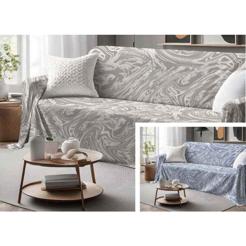 foto del prodotto telo arredo granfoulard copritutto salvadivano 100 cotone dis. splash, misurasingolocoloreazzurro