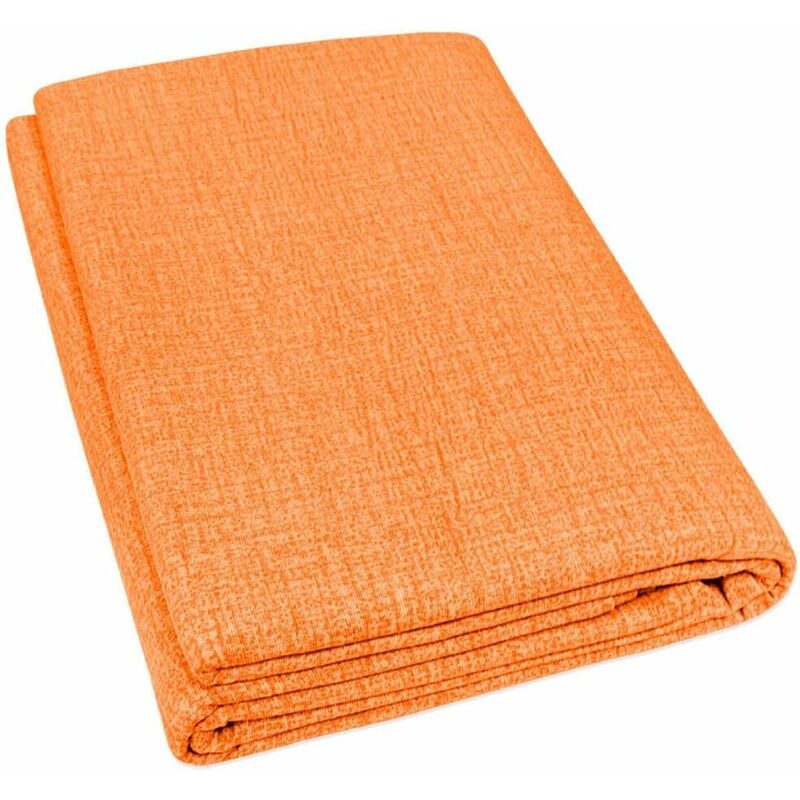 foto del prodotto telo arredo tessuto copritutto gran foulard copridivano proteggi letto poltrona divano arancione 165x265 cm