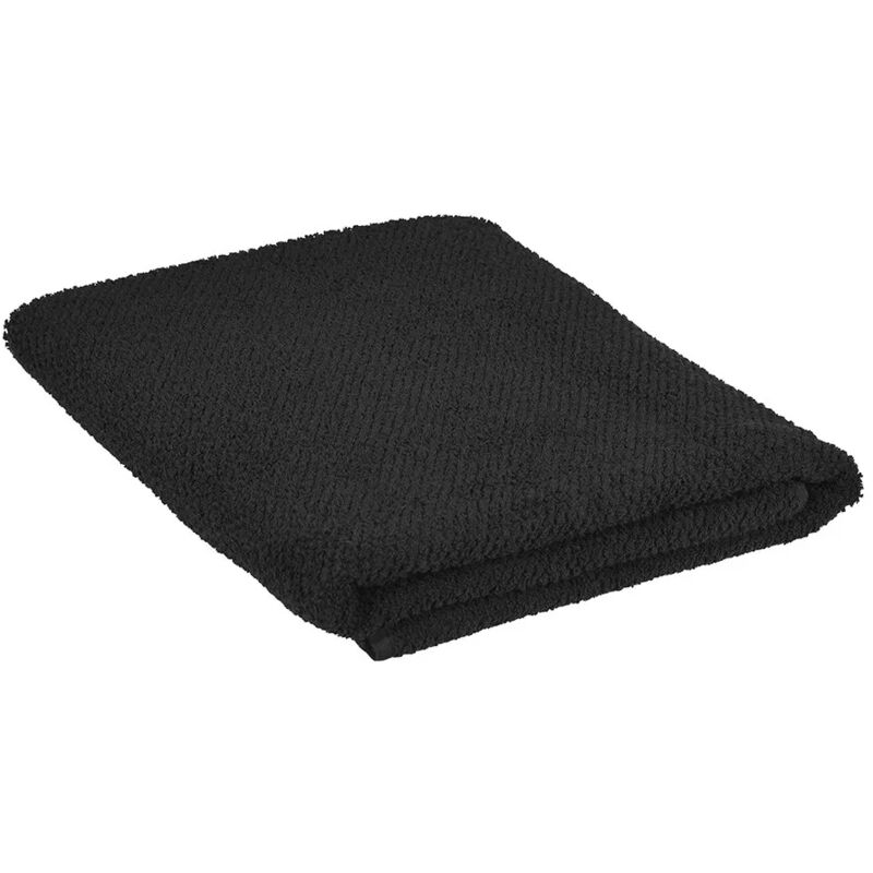 foto del prodotto telo bagno per doccia 90x140 cm nero in cotone 100 