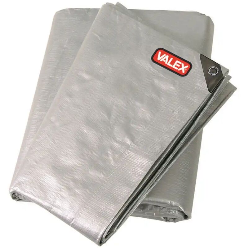 foto del prodotto telo con occhielli rinforzati grigio 2x3mt 220g mq copertura impermeabile valex