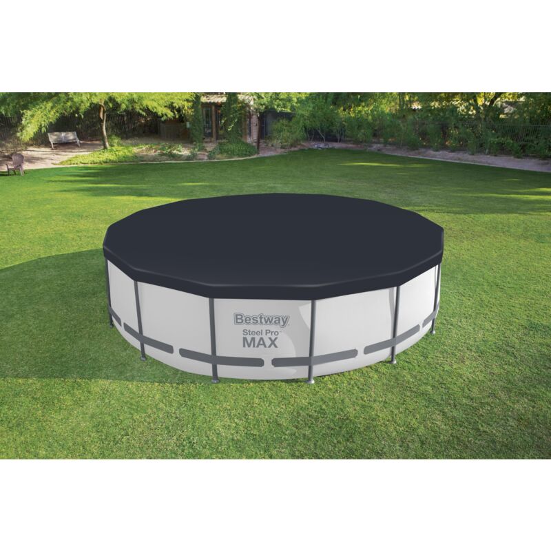 foto del prodotto telo copertura per piscine con struttura tonda steel pro max bestway 58038