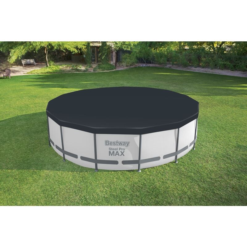 foto del prodotto telo copertura per piscine con struttura tonda steel pro max bestway 58038