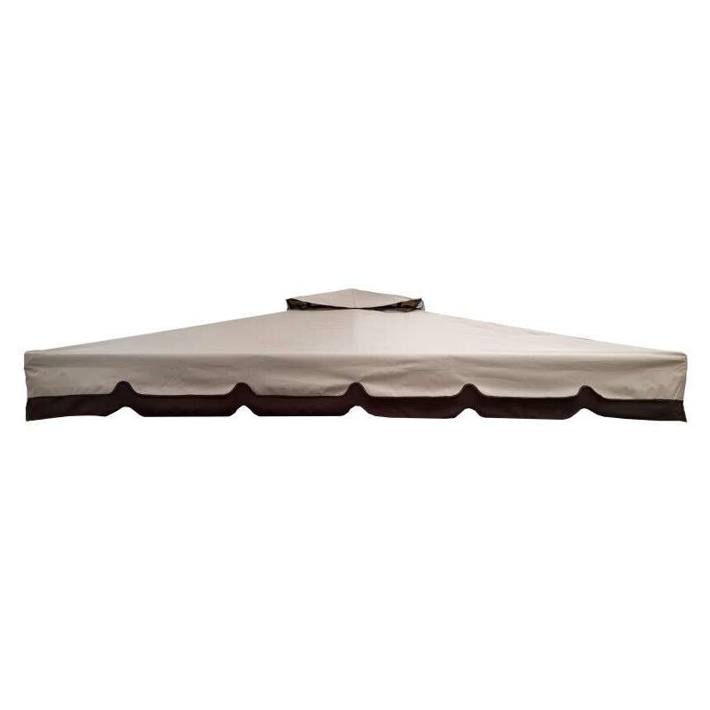 foto del prodotto telo copertura ricambio beige gazebo 3x3 giardino 3x3 antivento