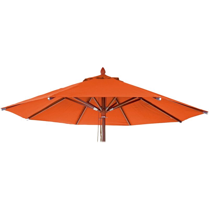 foto del prodotto telo copertura ricambio per ombrelloni rotondi hhg 656 tessuto 240g m 3 m arancione
