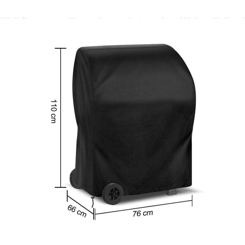 foto del prodotto telo copri barbecue 76x66x110cm nero telo copri barbecue impermeabile 210d telo protettivo per barbecue anti uv anti acqua anti umidit per weber