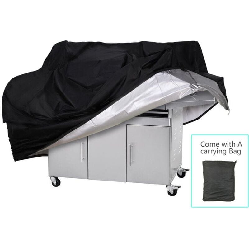 foto del prodotto telo copri barbecue telo protettivo anti uv anti acqua anti umidit con borsa nera per weber, olanda 145 x 61 x 117 cm 