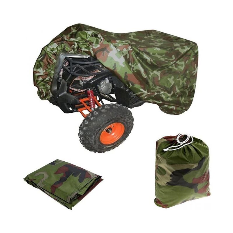 foto del prodotto telo coprimoto atv quad impermeabile anti uv mimetico resistente 210 120 115cm