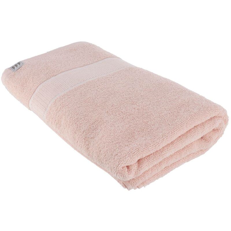 foto del prodotto telo da bagno 90x150 cm 100 cotone rosa cipria tendance
