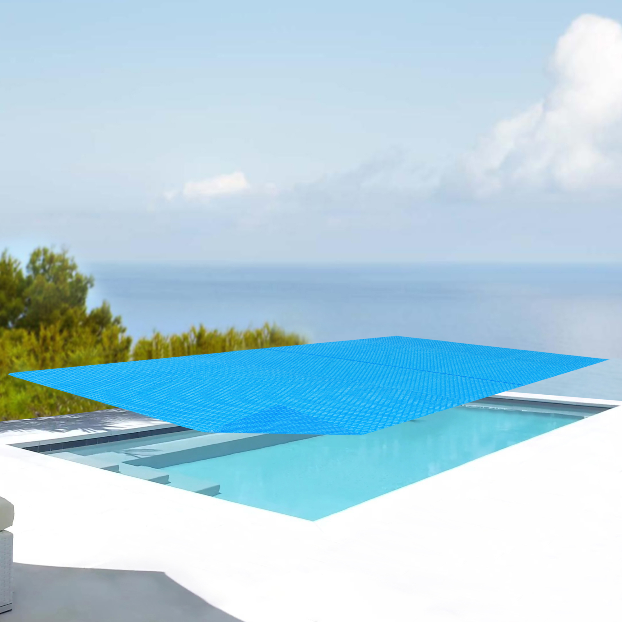 foto del prodotto telo di copertura per piscine rettangolari 300 x 200 cm telone estivo galleggiante en.casa 