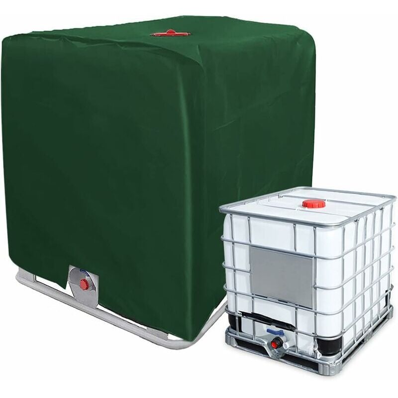foto del prodotto telo di copertura per serbatoio ibc per contenitore ibc da 1000 litri, gu.b bon 116 x 100 x 120 cm telone anti uv e anti pioggia per serbatoio