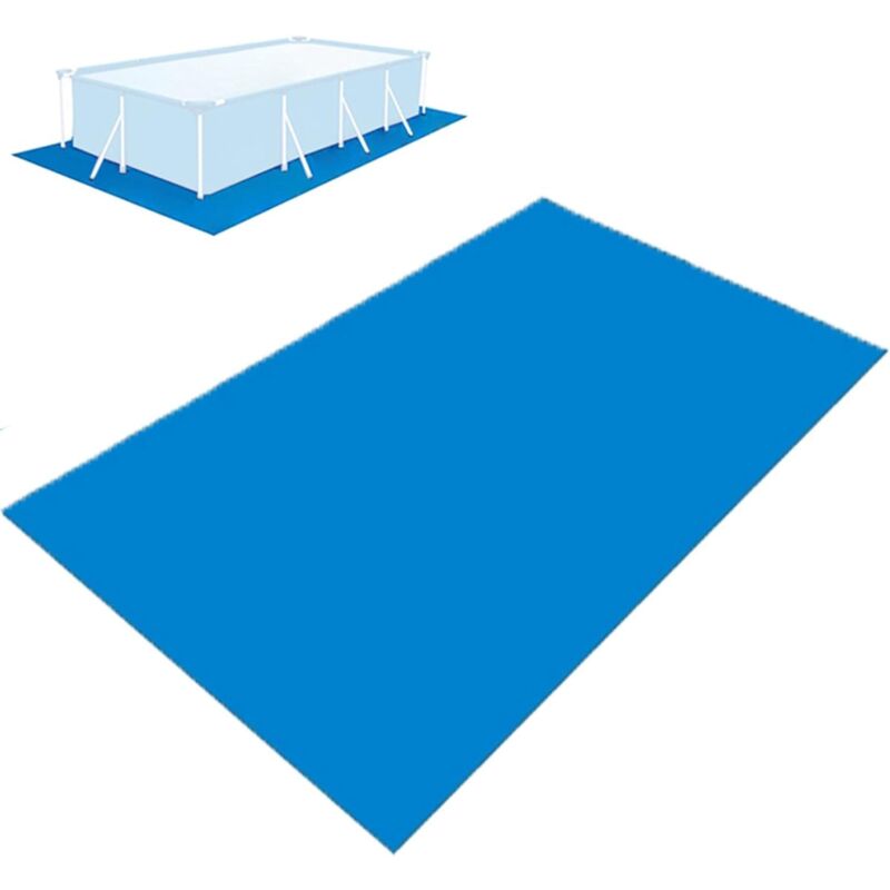 foto del prodotto telo di fondo per piscina, telo di fondo rettangolare pieghevole per piscina, copertura impermeabile per piscina, protezione per pavimento piscina