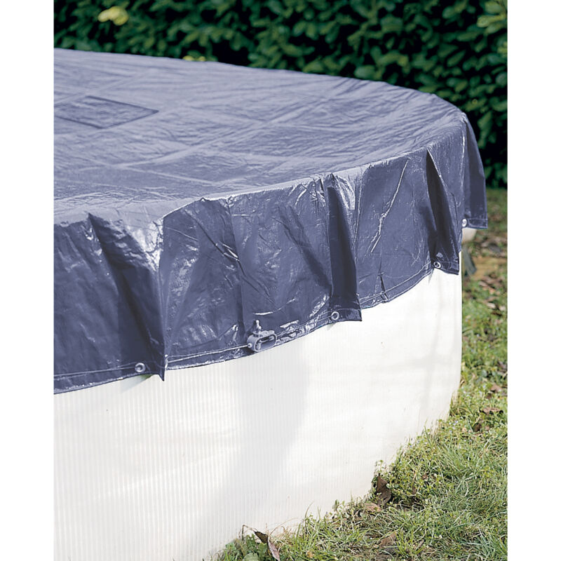foto del prodotto telo di protezione 140g m2 werka pro per piscina fuori terra rotondatelone 6m per piscina 5,4m