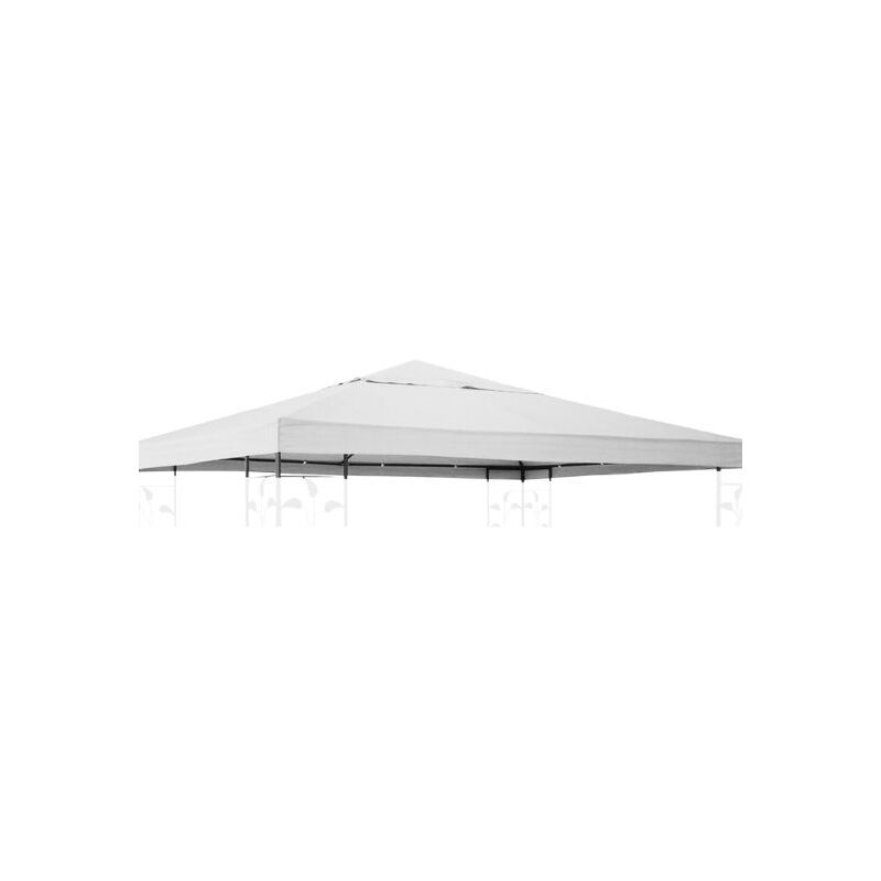 foto del prodotto telo di ricambio per gazebo 3x3 m bianco da 180 gr mq