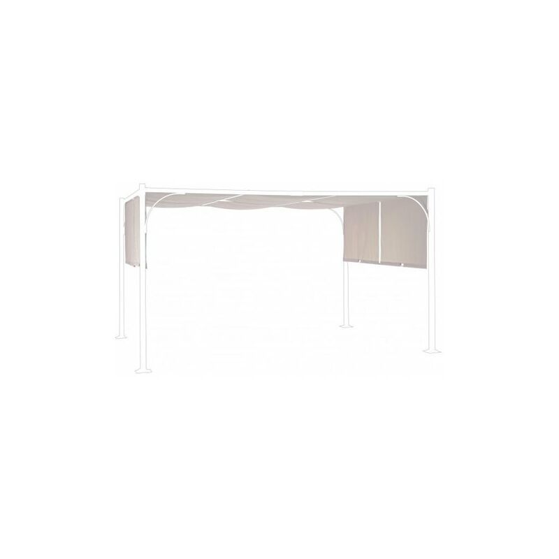 foto del prodotto telo di ricambio per gazebo slide 3x4 metri colore grigio