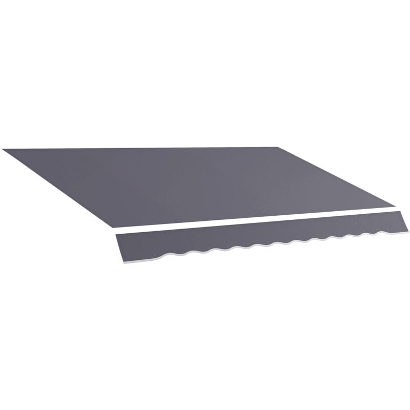 foto del prodotto telo di ricambio per tenda a bracci in poliestere da 3.6x2.5m anti uv outsunny