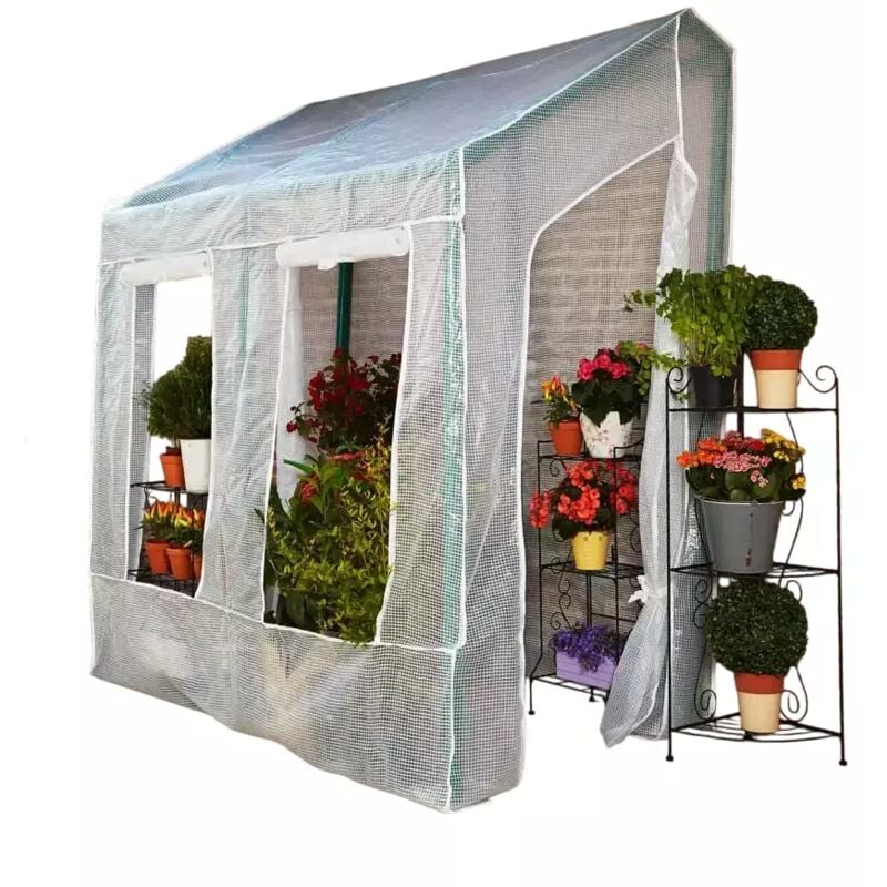foto del prodotto telo di ricambio verdemax per serra lobelia in plastica trasparente 200x110x210 cm