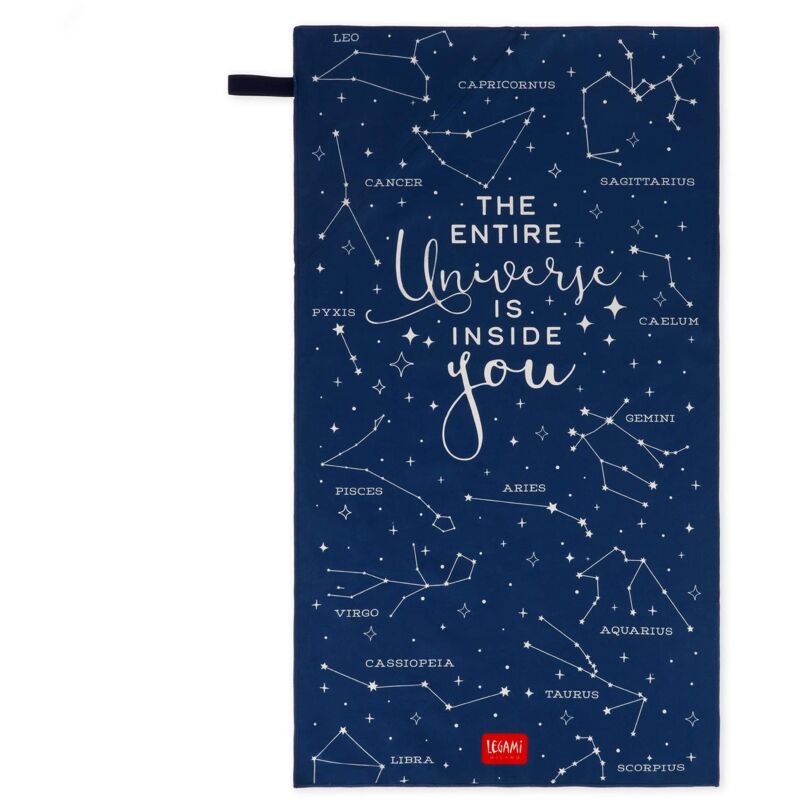 foto del prodotto telo fitness, telo da palestra, asciugamano in microfibra, con tasca zippata, con elastico, compatto, asciugatura rapida, ultra assorbente, ultra