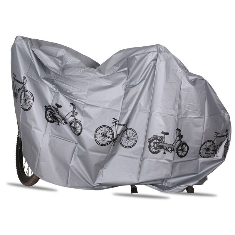 foto del prodotto telo impermeabile per moto o bicicletta, grigio, 210 x 110 cm