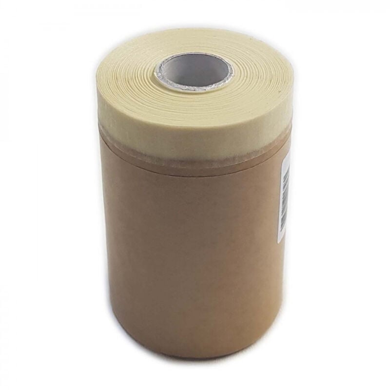 foto del prodotto telo in carta 18cm x 20mt con nastro adesivo ideale per coprire battiscopa
