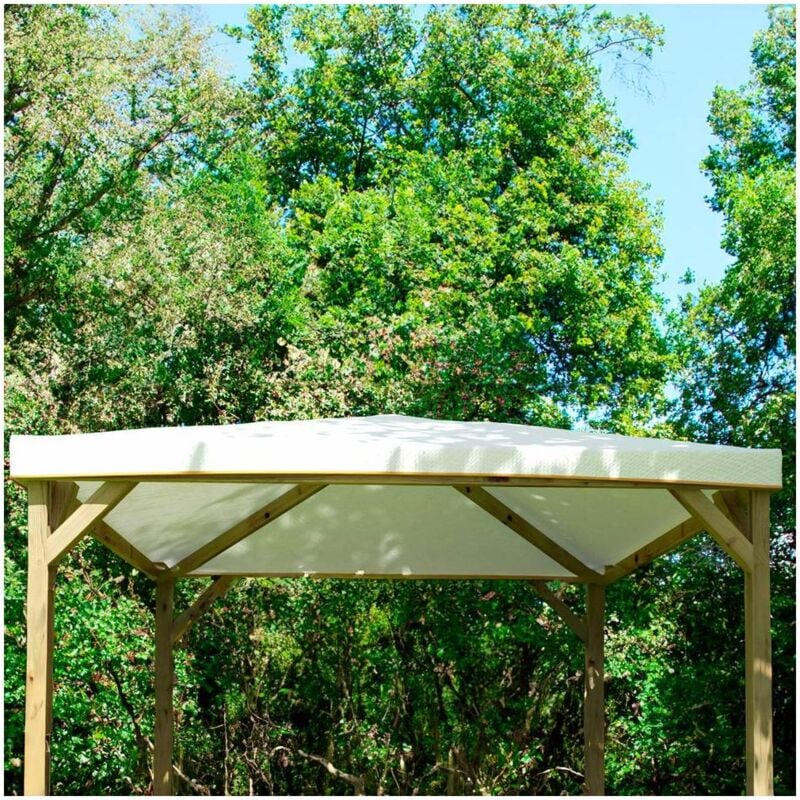 foto del prodotto telo in pvc antigrandine per gazebo 3x3 colore bianco