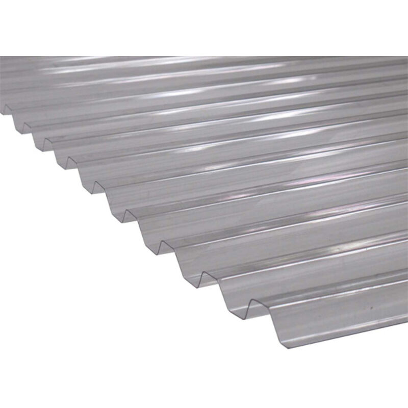 foto del prodotto telo in pvc trasparente e grecato greca trasparente, l 109 cm, l 1,5 m