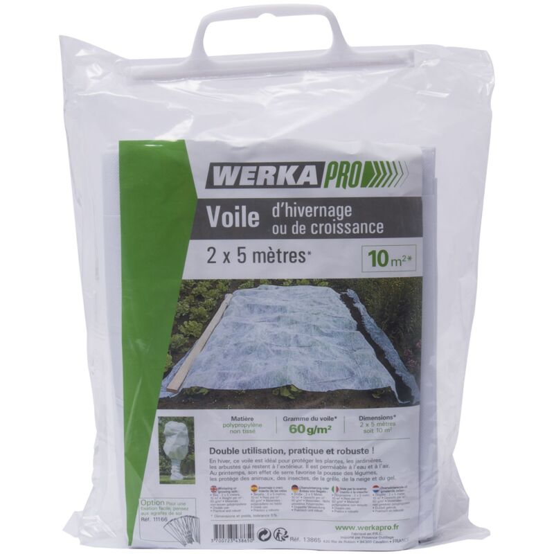 foto del prodotto telo invernale bianco 60g m2 werka pro 2 x 5m